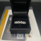 VVS1 verstelbare ring met 0,5 ct moissanite, 925 sterling zilver