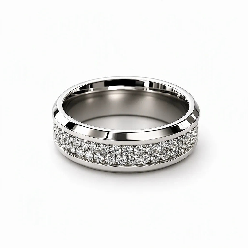 VVS1 verstelbare ring met 0,5 ct moissanite, 925 sterling zilver