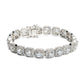 6 mm Moissanite clusterarmband, 925 sterling zilver