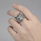 Vintage ring met tijgerkop, 925 sterling zilver