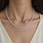 4 mm Moissanite tennisketting, 925 sterling zilver
