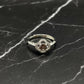 Ring in bloemvorm met kubische zirkonia, 925 sterling zilver