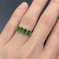 Ring van natuurlijk diopside zilver, 925 sterling zilver