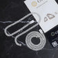 6 mm Moissanite Cubaanse schakelketting, 925 sterling zilver