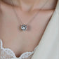 Hartvormige hanger met 1 karaat moissanite diamant, 925 sterling zilver