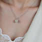 Hanger met één 1ct moissanite diamant, 925 sterling zilver