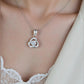 Infinity 1ct Moissanite Diamant Hanger, 925 Sterling Zilver