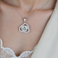 Bloemvormige hanger met 1 karaat moissanite en minidiamantjes, 925 sterling zilver