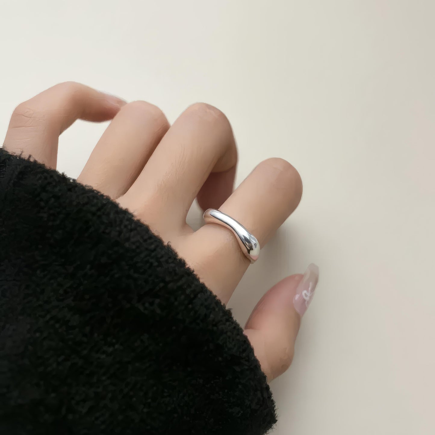 Zilveren Vayu-ring, 925 sterling zilver