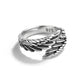 Verstelbare ring met engelenvleugels van sterling zilver, 925 sterling zilver