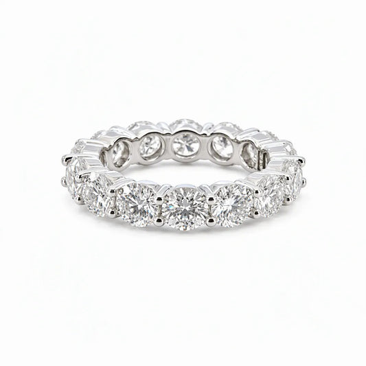 VVS1 The Ares Full Eternity Moissanite Ring, 925 Sterling Zilver