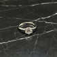 Eenvoudige ronde ring met zirkonia, gemaakt van 925 sterling zilver.