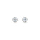 Eenvoudige oorknopjes met 3 mm CZ-diamant, 925 sterling zilver