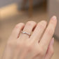 Verstelbare ring met gedraaide golf, 925 sterling zilver