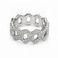 VVS1 verstelbare ring met 0,5 ct moissanite, 925 sterling zilver