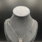 Hartvormige hanger met 1 karaat moissanite diamant, 925 sterling zilver