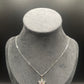 Stervormige hanger met 1 karaat moissanite en minidiamantjes, 925 sterling zilver
