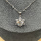 Stervormige hanger met 1 karaat moissanite en minidiamantjes, 925 sterling zilver