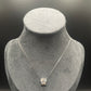 Hanger met zilveren frame van 1 karaat moissanite diamant, 925 sterling zilver