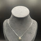 Unieke hanger met een enkele moissanite diamant van 1 karaat, vervaardigd van 925 sterling zilver.