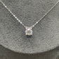 Unieke hanger met een enkele moissanite diamant van 1 karaat, vervaardigd van 925 sterling zilver.