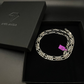 3 mm Figaro diamantgeslepen ketting, 925 sterling zilver