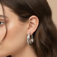 Drievoudige ring met zirkonia en diamanten, 925 sterling zilver