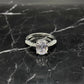 Ovale ring met kubische zirkonia, 925 sterling zilver