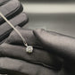 Hanger met enkele zirkonia en diamant, 925 sterling zilver