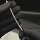 4 mm Moissanite tennisarmband, 925 sterling zilver