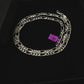 3 mm Figaro diamantgeslepen ketting, 925 sterling zilver