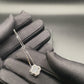 Hanger met klavertje en zirkonia, 925 sterling zilver