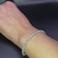 4 mm Moissanite tennisarmband, 925 sterling zilver
