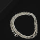 3 mm Franco diamantslijpketting, 925 sterling zilver