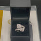 VVS1 verstelbare ring met 0,5 ct moissanite, 925 sterling zilver