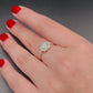 VVS1 1ct Moissanite diamant vierkante verstelbare ring, 925 sterling zilver