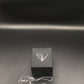 Ovaalvormige hanger met natuurlijke saffier, 925 sterling zilver.